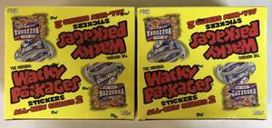 lot 1024 image: 2005 Topps Series 2 Wacky Packages Sealed Boxes - Two Boxes - Each Box Has 24 Packs of 6 Parody Stickers