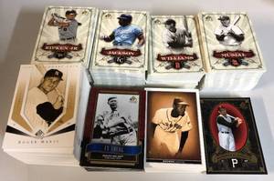 lot 1118 image: Collection of Several Hundred SP Legendary Cuts Baseball Cards - Clemente, Maris, Jackie Robinson, Loaded Collection from Several Years