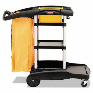 lot 500 image: Rubbermaid Hight Capacity Executive Janitorial Cart Model 1861429