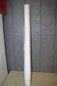 lot 96 image: Roll White Table Cover Plastic 40 Wide
