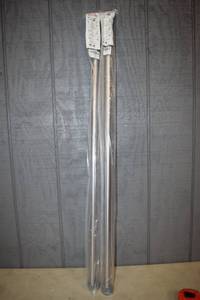 lot 85 image: Pair Beokreu Tension Curtain Rods Shower Rods