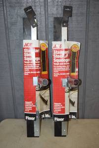 lot 137 image: 2 Ace Standard Steel Floor Squeegees 24