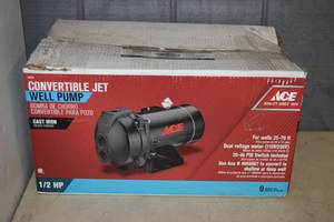 lot 148 image: Ace Convertible Jet Well Pump 12 hp