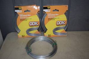 lot 167 image: 3 Rolls OOK 12 gauge Galvenized Wire 100 foot