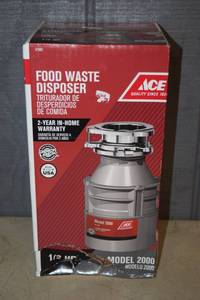 lot 169 image: Ace Food Waste Disposer Model 2000 12 hp