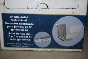 lot 181 image: Box of 30 Amerimax 5 Slip Joints Galvenized