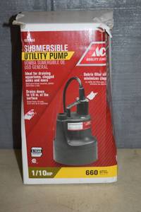 lot 187 image: Ace Submersible Utility Pump 110 hp