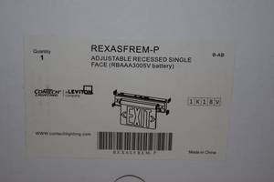 lot 185 image: Adjustable Recessed Single Face Exit Light