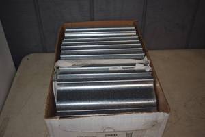 lot 246 image: 12 Gutter Ends 5 Galvenized