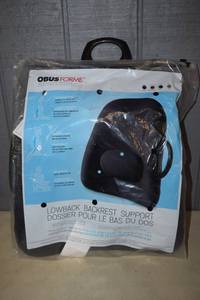 lot 319 image: OBUS Forme Lowback Backrest Support