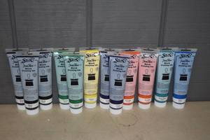 lot 330 image: 12 Tubes Sax True Flow Block Printing Ink 5 ounce