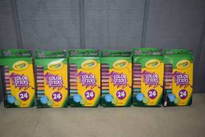 lot 342 image: 6 Packages of 24 Crayola Color Sticks