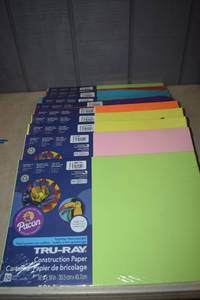 lot 347 image: 10 Packages Pacon Construction Paper 12 x 18 50 sheets per package