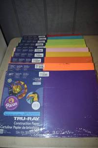lot 348 image: 10 Packages Pacon Construction Paper 12 x 18 50 sheets per package