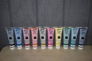 lot 328 image: 10 Tubes Sax True Flow Block Printing Ink 5 ounce