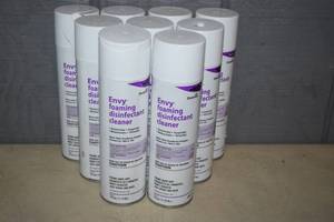 lot 456 image: 9 Cans Diversey Envy Foaming Disinfectant Cleaner
