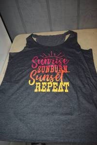 lot 480 image: 10 Tank Tops Unisex 2 of Each Size Small, Medium, Large, Xlarge, XXL - Can also be Swimsuit Cover Up