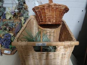 lot 5841 image: Large Basket and Other Asst. Baskets