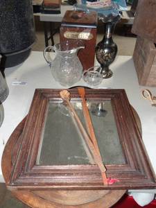 lot 5863 image: Asst Lot- Cookie Jar, Glassware, etc.