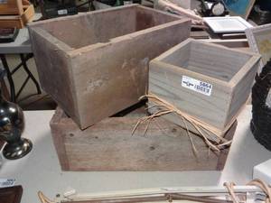 lot 5864 image: 3 Wooden Boxes