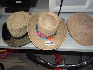 lot 5937 image: Lot of Straw Hats