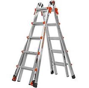 lot 7005 image: Little Giant 22-Foot Velocity Multi-Use Ladder, 300-Pound Duty Rating, 15422-001