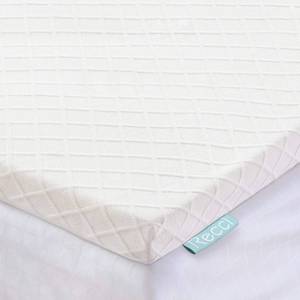 lot 7048 image: RECCI 3-Inch Memory Foam Mattress Topper Cal King, Pressure-Relieving Bed Topper, Memory Foam Mattress Pad with Bamboo Viscose Cover - Removable&Washable,CertiPUR-US(California King Size)