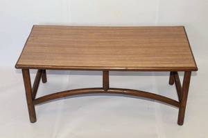 lot 2004 image: Faux Bamboo Asian Style Wooden Coffee Table