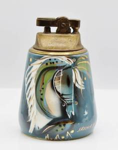 lot 2051 image: Sascha Brastoff Mid-Century Table Lighter Horse Design