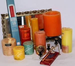 lot 2103 image: Large Variety Candle Lot