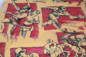 lot 2080 image: Vintage Sports Throw Blanket