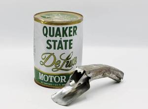 lot 2097 image: Vintage Quaker State Oil and Spout