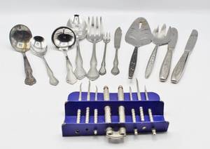 lot 2121 image: Lot of Misc Serving Flatware and Utensils