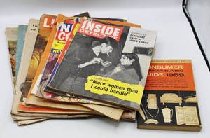 lot 2226 image: 1950s & 1960s Ephemera - New York Confidential, Inside Detective, Esquire (with Pinup Poster), Life, Consumer Reports - Very Interesting Reading