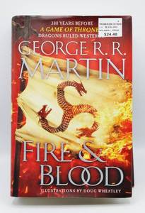 lot 2227 image: Fire and Blood by George R. R. Marting - Prequel to Game of Thrones Hardback Book