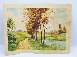 lot 2236 image: Signed Aquatint Etching Paris Etching Society 13 X 19