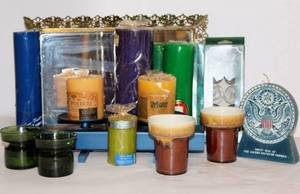 lot 2137 image: Assorted Candle Lot with Dansk and Hall Candle Holders