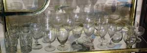 lot 2219 image: 35 pc Lot Vintage Glassware