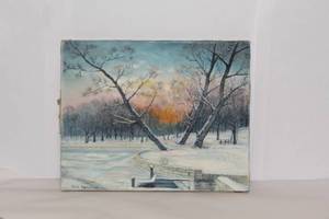 lot 2208 image: Oil on Canvas Painting signed by Elva Sanders