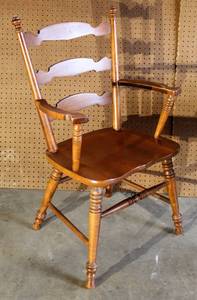lot 2281 image: Wood Captains Chair