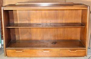 lot 2287 image: Mid-Century Bookcase with Bottom Drawers