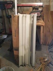 lot 5273 image: Flourest Lights with Box of Tube Bulbs Tested and Working