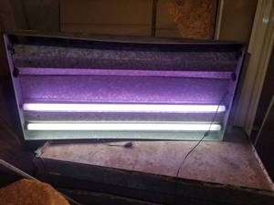 lot 5274 image: Lot of 5 Flourest Tube Light with Plug in and Switch ,Metal Finish .Tested and Working
