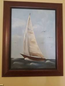 lot 5300 image: Sailing with Seagulls