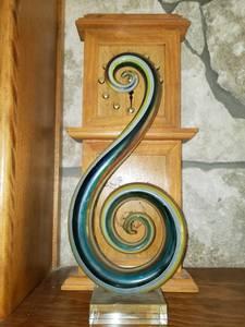 lot 5362 image: Murano Glassware and Wooden Clock