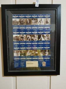 lot 5487 image: 1998 KU Framed Season Tickets