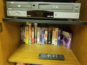 lot 5529 image: GO VIDEO with DVD and VHS Compatible with VHS Movies