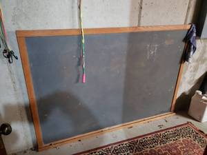 lot 5542 image: Black Chaulk Board Wooden Trim