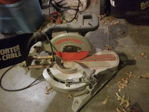 lot 5657 image: Portable Cable Table Saw 10 inch Compound Slide Saw