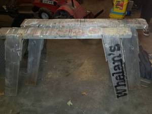 lot 5687 image: Set of 2 Wooden Saw Horses